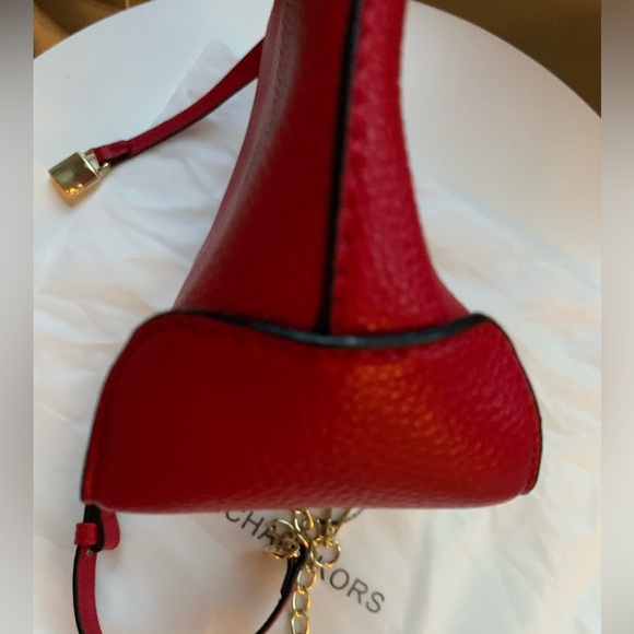 NWOT MK pebble leather with metallic accents, med. shoulder bag. Removable strap - Picture 5 of 6